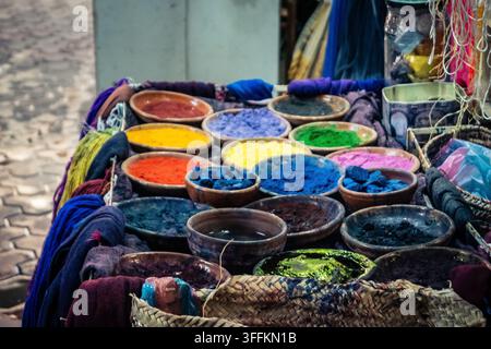 ​Marrakech, Morocco, September 08, 2026 Local artisans and craftsmen handcrafting traditional wooden and metal objects in small workshops throughout t Stock Photo