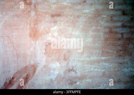 empty dirty cement concrete wall texture wallpaper background with some cracked marks Stock Photo