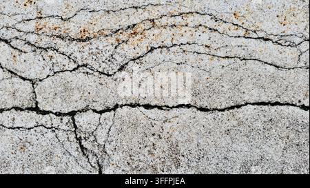 Close-up of an old weathered house wall with small cracks, Switzerland Stock Photo