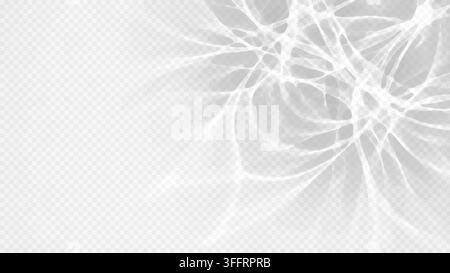 Easy to edit layered vector shadow. Caustic water ripples on a checkerboard. Adjust tonal layer opacity to control shadow intensity and perceived soft Stock Vector