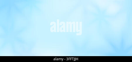 Blue blur winter frost ice background. Blurry snowflakes wallpaper. Blurred frozen ice crystal surface. Wintertime seasonal backdrop for Christmas, New Year decoration. Vector defocus rime freeze bg Stock Vector