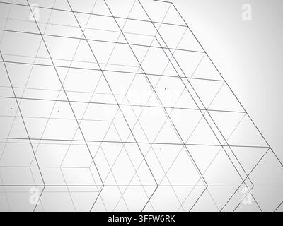 Abstract wire cube pattern with marketable vector styling for backgrounds, posters, and design templates. Stock Vector