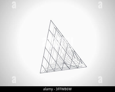 Wire Pyramid vector background with high-impact decorative layout for microstock and commercial design projects. Stock Vector