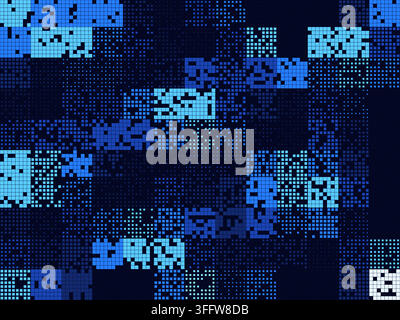 Fintech Block Grid vector background with clean editable vector shapes for microstock and commercial design projects. Stock Vector