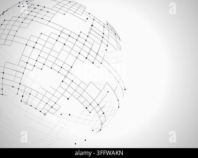 Tech Globe vector background with high-impact decorative layout for microstock and commercial design projects. Stock Vector