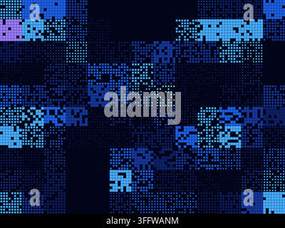 Fintech Block Grid vector background with versatile graphic elements for microstock and commercial design projects. Stock Vector