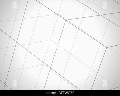 Wire Cube vector background with minimal abstract composition for microstock and commercial design projects. Stock Vector