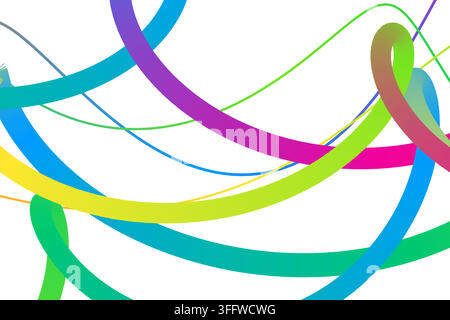 Decorative bright gradient zigzag bands illustration for digital advertising, creative layouts, and modern visual branding. Stock Vector