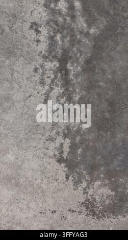 Aerial view of a textured gray concrete surface with weathered patterns and subtle variations in tone Longmont, Colorado, United States. Stock Photo
