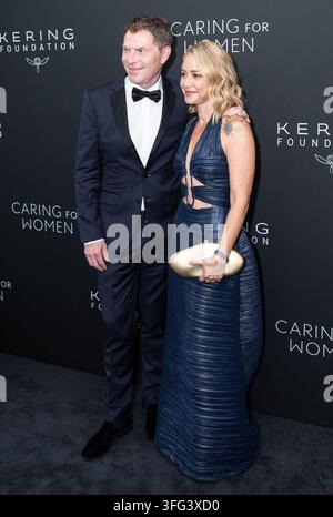 Bobby Flay and Brooke Williamson attend at The Pool, Seagram Building ...
