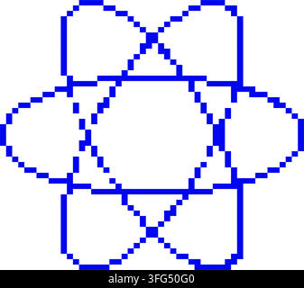 Pixel art vector illustration Stock Vector