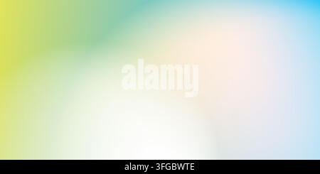 Smooth abstract background featuring pastel colored gradient tones with unfocused curved shapes and soft light effects. Ideal for modern website heade Stock Vector