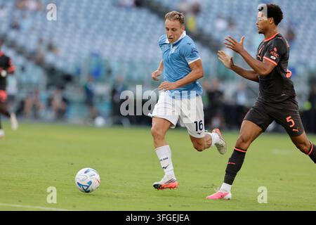Davide Frattesi of SS Lazio in action during the Serie A Enilive match ...