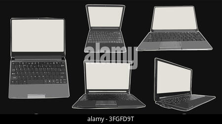 SETNotebook Stock Vector