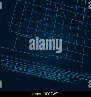 Decorative wire cube illustration for digital advertising, creative layouts, and modern visual branding. Stock Vector
