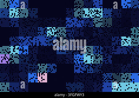 Abstract fintech block grid pattern with marketable vector styling for backgrounds, posters, and design templates. Stock Vector