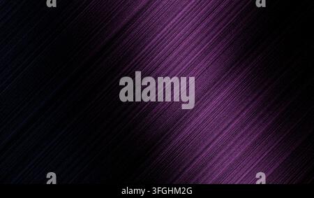 This image depicts a textured background composed of diagonal lines in shades of purple and black. The lines create a gradient effect, transitioning f Stock Photo