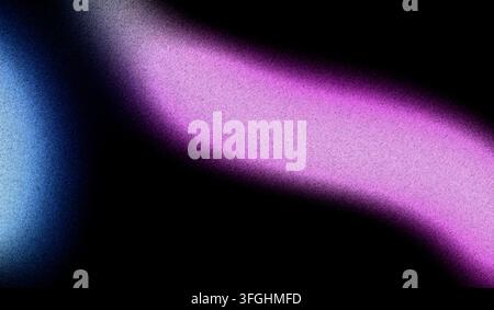 This image showcases an abstract gradient background, transitioning from blue to magenta with a noticeable grainy texture. The smooth blending of colo Stock Photo