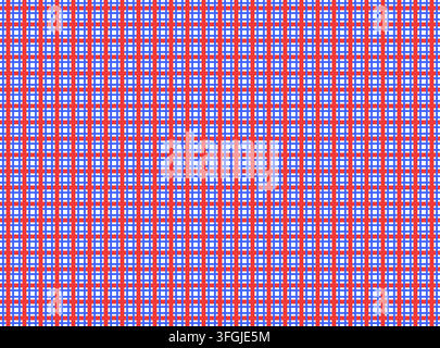 Red and blue seamless tartan plaid pattern background Stock Vector