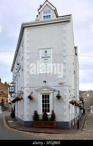The Erskine Arms Pub and Hotel, Rose Hill street, Conwy town, Conwy, North Wales, Britain Stock Photo