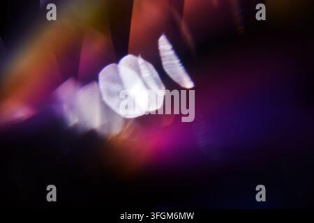 Abstract lens flare light leak overlay background Stock Photo