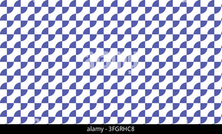 Curved Checkerboard Pattern Geometric Blue Background Vector Repeat Tile Stock Vector