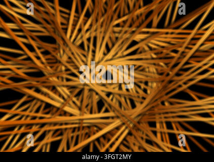 Golden smooth lines abstract retro star pattern background. Luxury future vector design Stock Vector