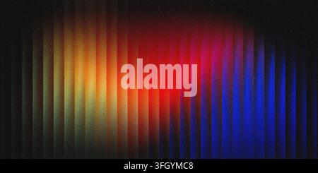 Abstract colorful pattern creating gradient from warm to cool tones with noise Stock Photo