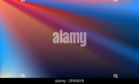 Teal and rose blurred backdrop. Soft diagonal glow. Stock Vector