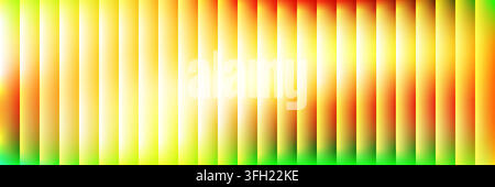 An abstract background featuring a pattern of vertical stripes with a smooth gradient transition between vibrant yellow, orange, red, and green hues. Stock Vector
