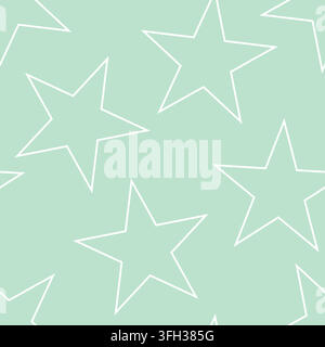 Pastels star seamless pattern design for fashion textiles, graphics, backgrounds and crafts Stock Vector