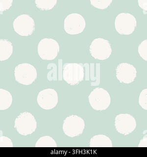 Seamless polkadot pattern with colorful confetti texture vector illustration. Stock Vector