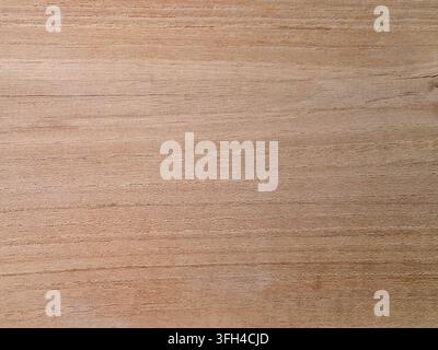 Full frame background of a light brown natural wood texture, featuring fine linear grain patterns, a soft timber surface, and subtle rustic details Stock Photo