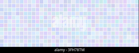 Colorful square bathroom tiles with ceramic texture form, seamless mosaic pattern Stock Vector
