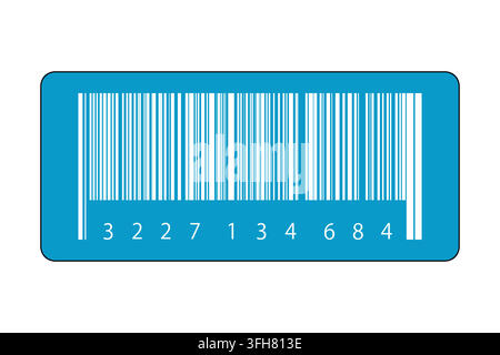Barcode barcode identification number product scanning . Vertical stripes resembling. Code stripes sticker. Barcode labels, customers qr code Stock Vector