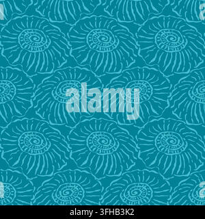 Seamless abstract organic floral pattern vector Stock Vector
