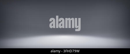 Wall background studio and abstract limbo gradient with grey 3d black. White dark bg and product room light with luxury back space. Stage render floor Stock Vector