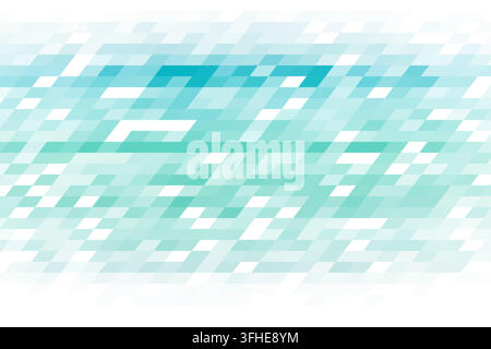 Layered parallelogram tiles form luminous horizontal bands on a white background. Stock Vector