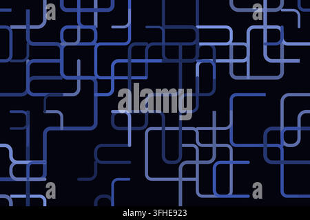 Labyrinth Lines vector background with minimal abstract composition for microstock and commercial design projects. Stock Vector