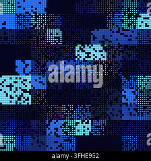 Abstract fintech block grid pattern with marketable vector styling for backgrounds, posters, and design templates. Stock Vector