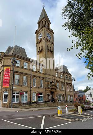 Historic Victorian Chorley Town Hall, Market Street, ahead of a new civic square and wider council-led regeneration of the Lancashire town centre. Stock Photo