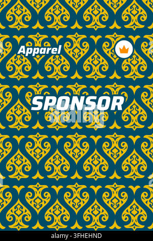 Ethnic Seamless Ornamental Pattern Background Vector for Sports Jersey Apparel Design Stock Vector