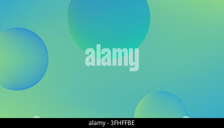 Gradient mesh abstract background with balls Modern screen vector design for mobile app or web Stock Vector