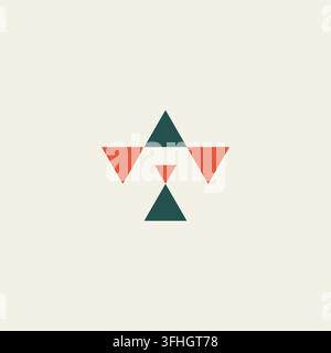 Geometric Logo Design Vector. Shape Logo Stock Vector