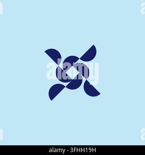 Geometric Logo Design Vector. Shape Logo Stock Vector