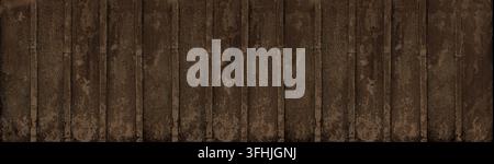 Dark weathered wood texture creating a rustic paneling background Stock Photo