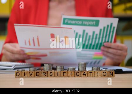 Exploring financial growth opportunities through diversification strategies Stock Photo