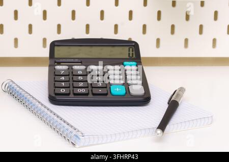 A black calculator Stock Photo