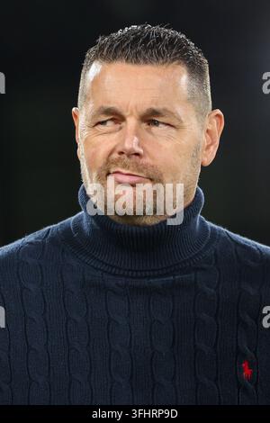 Crystal Palace Manager Pierre Sage [FRA] reacts to Brighton’s goal ...