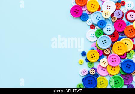 Multicolored sewing buttons Stock Photo